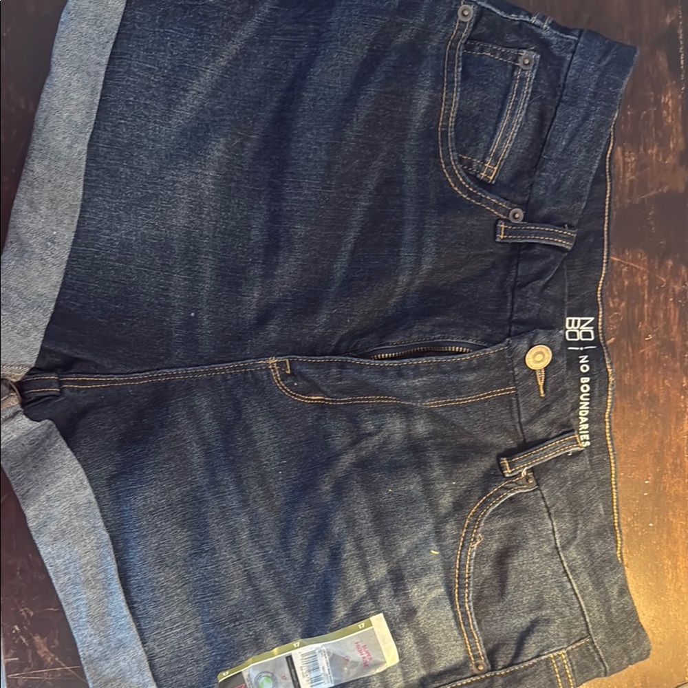 No Boundaries Indigo Denim Shorts